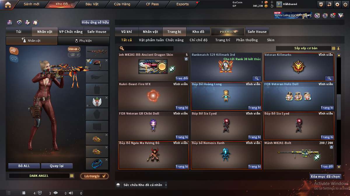 shop acc cf uy tin gia re